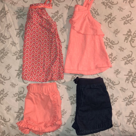 24 Months Bundle 2 Tanks 2 Shorts Beautiful Coral - Picture 6 of 8